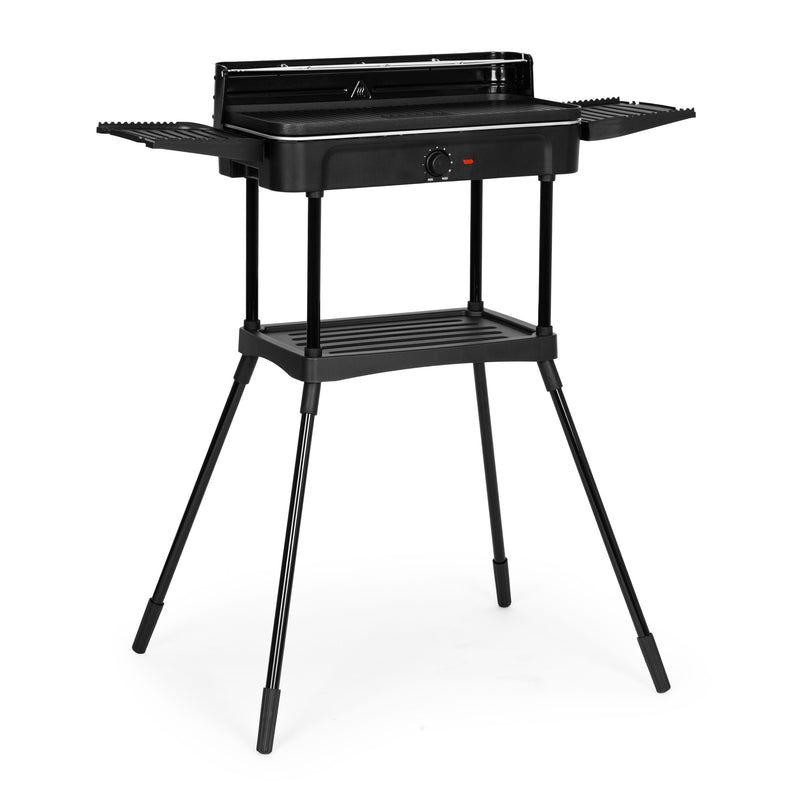 Elektrischer 3-in-1-Grill Standgrill Tischgrill Grillplatte Fettauffangschale Thermostat MultiGarden