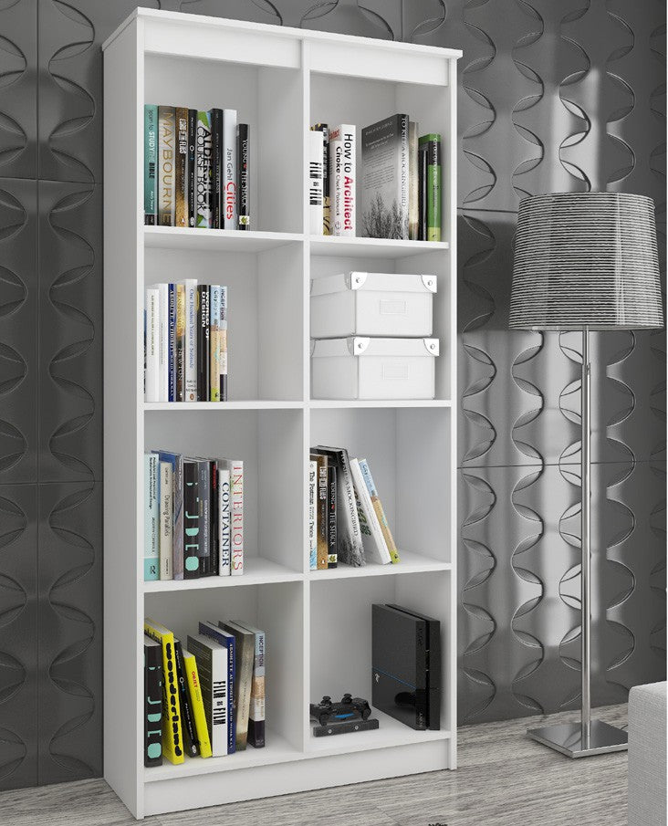 BÜROREGAL R 80 cm CLP 8 REGALE WEISS