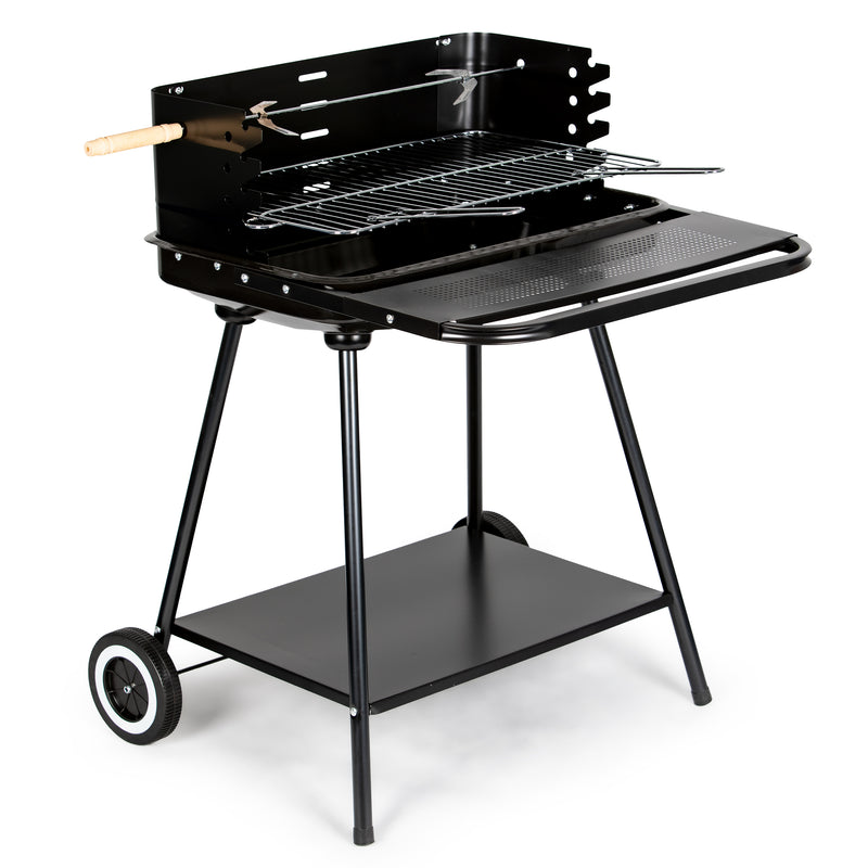 Gartengrill mit Spieß und Rostverstellung + zwei große Ablagen MultiGarden