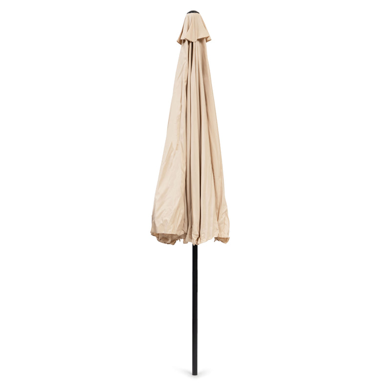Gartenschirm groß 3 m schräg klappbar mit Kurbel Beige MultiGarden