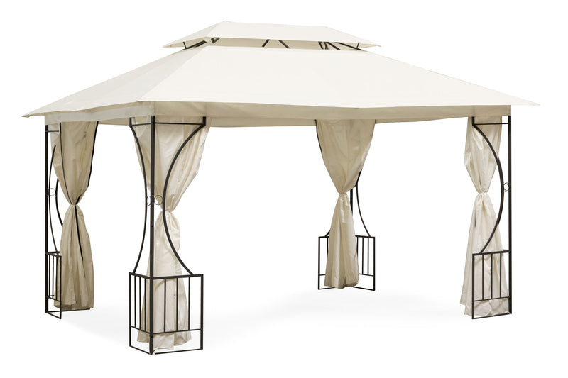 Gartenpavillon Zelt Laube 3x4m mit vollständigen Seitenwänden MultiGarden