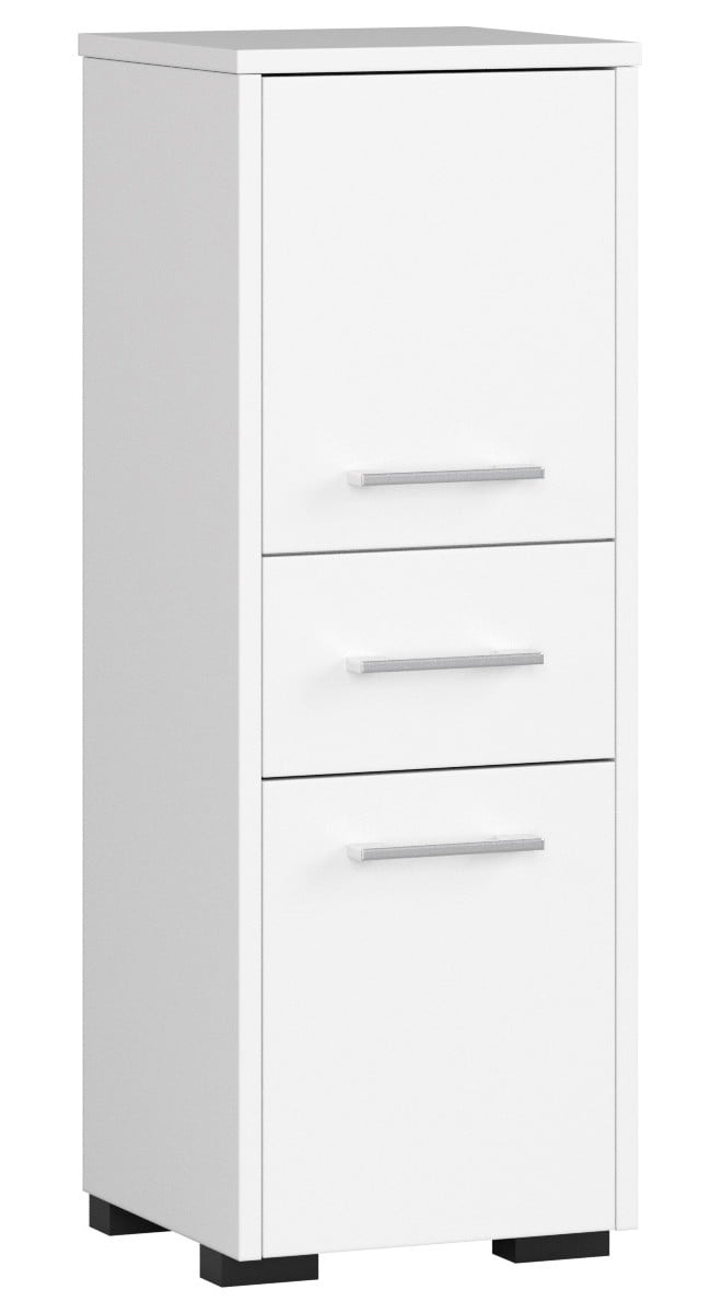 Badezimmerschrank-Säule 30 2D 1SZ 85cm PK Weiß