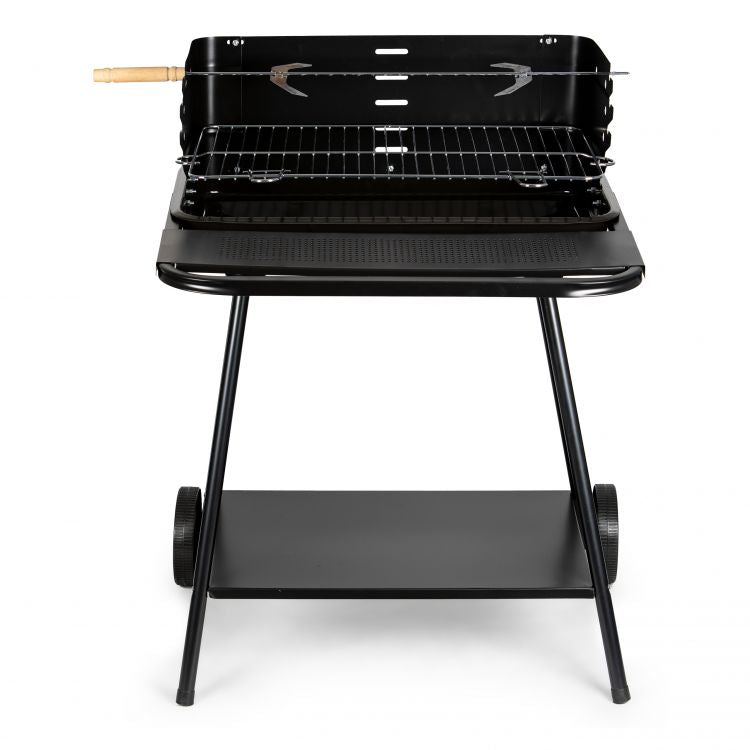 Gartengrill mit Spieß und Rostverstellung + zwei große Ablagen MultiGarden