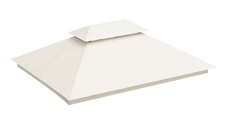 Dach für Gartenpavillon 3x4 m wasserdichte Abdeckung Lüftungsöffnung beige MultiGarden
