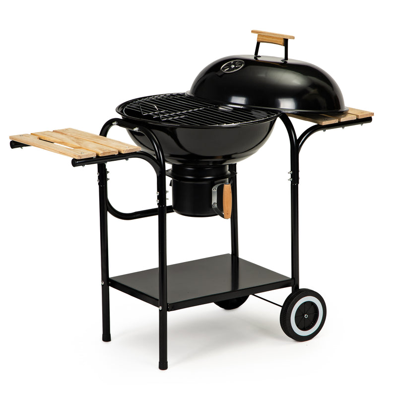 Kohle-Gartengrill mit Deckel und Ablagen, Rost und Aschekasten MultiGarden