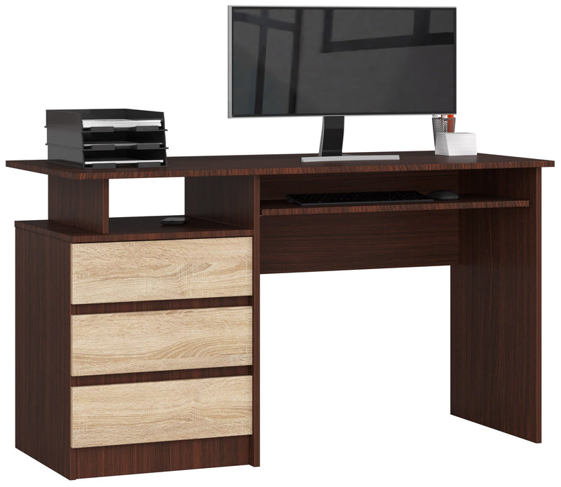CLP Schreibtisch 135cm VENGE / SONOMA 