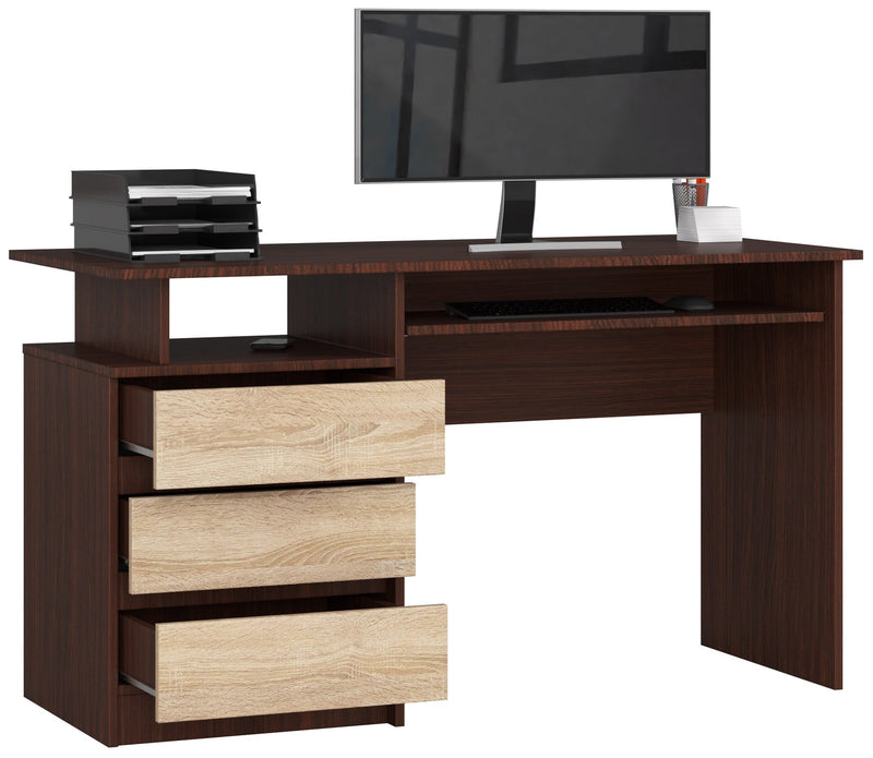 CLP Schreibtisch 135cm VENGE / SONOMA 