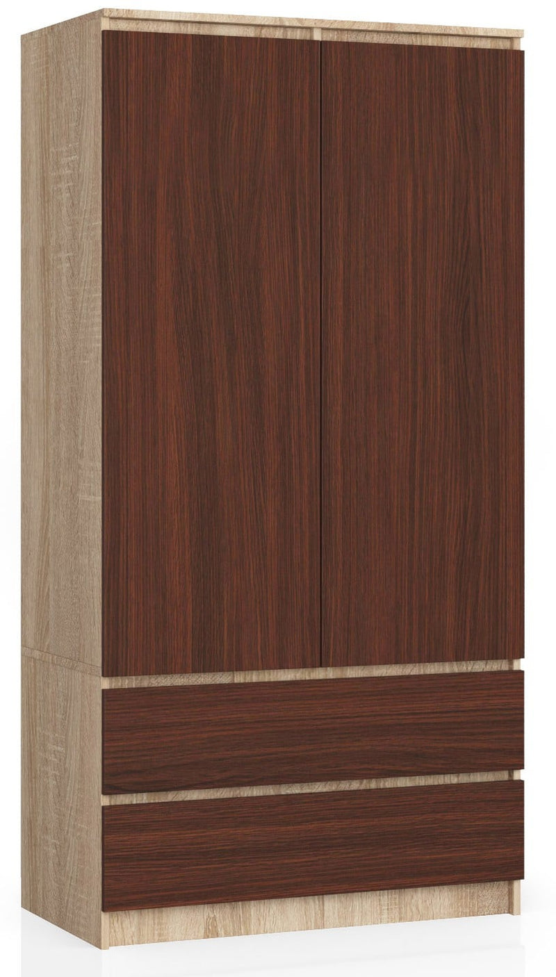 Kleiderschrank S90 2D 2SZ CLP Sonoma / Venge