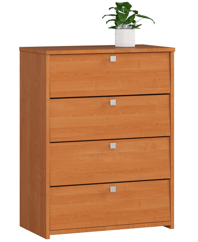 Schuhschrank RUBIN, 4 Flügeltüren, 66 cm – Erle