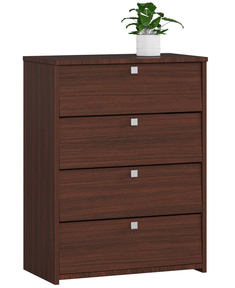 RUBIN Schuhschrank, 4 Flügeltüren, 66 cm - Wenge
